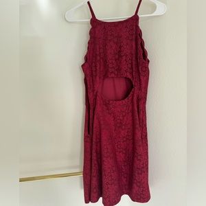 Cute Mini dress size 3. Red/cranberry color